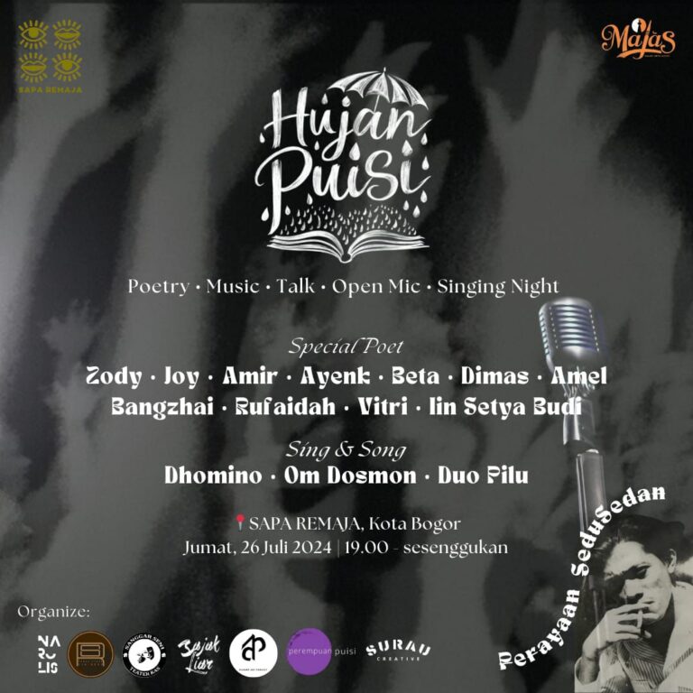 Agenda Komunitas: Hujan Puisi – Malam Jumpa Sastra
