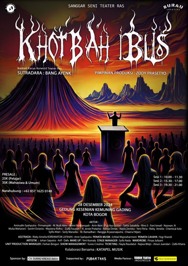 Agenda Komunitas: Pertunjukan Khotbah Iblis Teater RAS